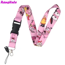 Ransitute Cartoon Dog Lanyard/mobile Phone Rope/neckband Accessories Mobile Phone ID Badge Holder DIY Jewelry Gift R546