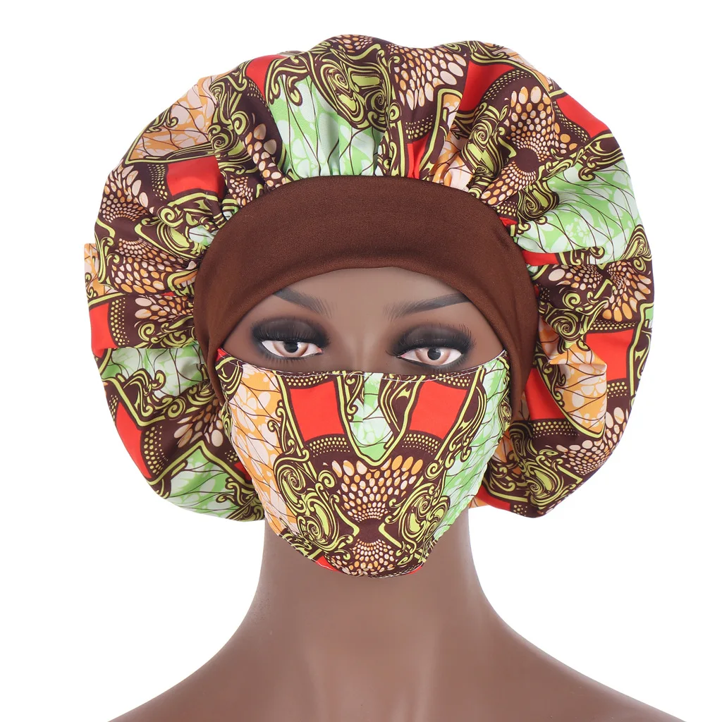 Popular African hijab turban caps Muslim printed stretch hat plus hat with mask women's headerap islamic scarf shawl 
Popular African hijab turban caps Muslim printed stretch hat plus hat with mask women's headerap islamic scarf shawl