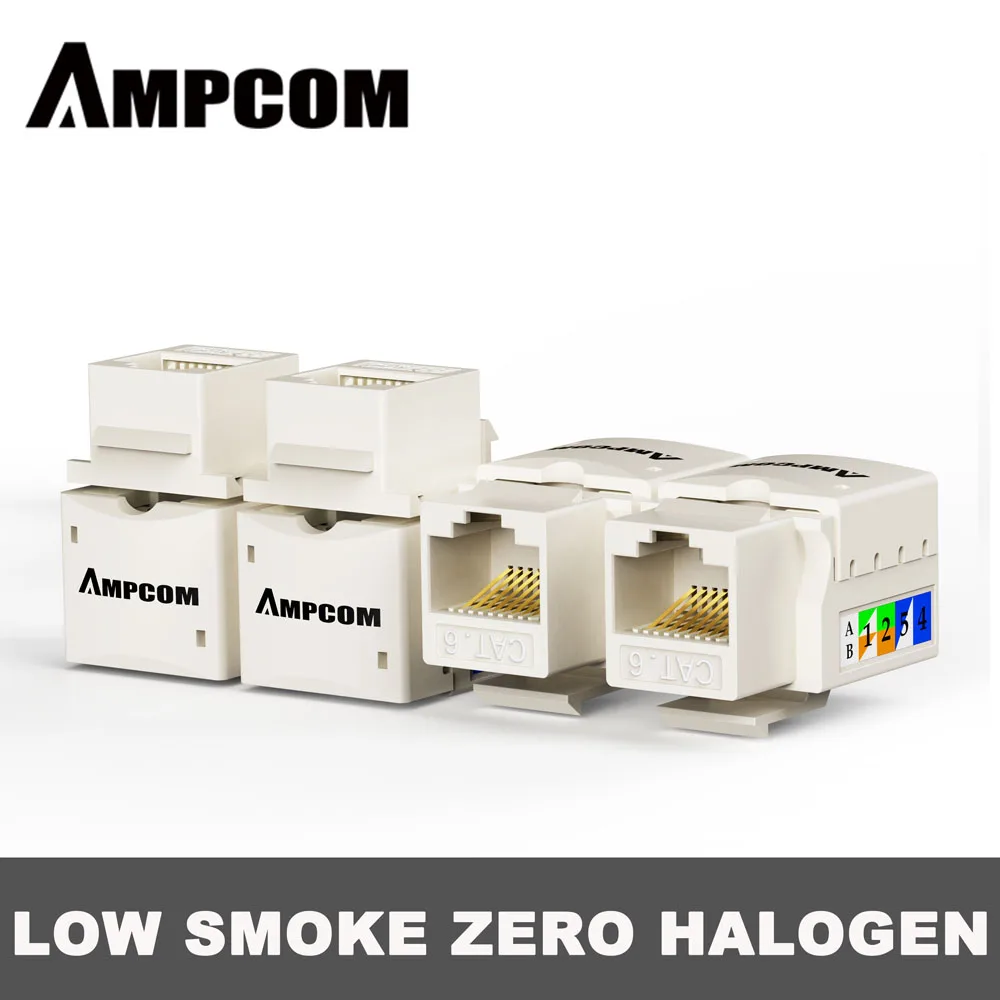 AMPCOM CAT6/CAT5E Punch Down keystone Jack , RJ45 Modular Coupler Module Wall Plug Connector Adapter
AMPCOM CAT6/CAT5E Punch Down keystone Jack , RJ45 Modular Coupler Module Wall Plug Connector Adapter
