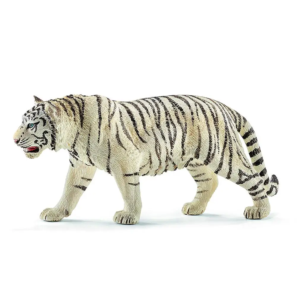 6.2inch White Tiger PVC Figures 14731 Wild Life Animal Educational Creature Toys For Children Boys And Girls | Игрушки и хобби