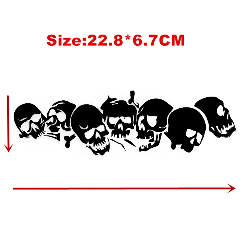 22.8 * 6.7CM Skull Vinyl Car Sticker Motorcycle Decal Car Styling Accessories 1pc 2 Color Creative Skull Reflective Car Sticker
22.8 * 6.7CM Skull Vinyl Car Sticker Motorcycle Decal Car Styling Accessories 1pc 2 Color Creative Skull Reflective Car Sticker
