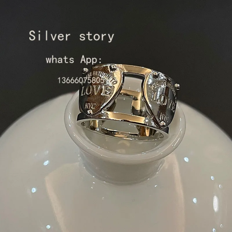 Classic fashion version of the hollow out wide love buddhist monastic discipline lovers holiday gift 925 sterling silver ring
Classic fashion version of the hollow out wide love buddhist monastic discipline lovers holiday gift 925 sterling silver ring