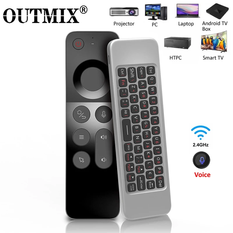 W3 2.4G Wireless Voice Air Mouse Remote Controller Mini Keyboard for Android TV BOX / Windows / Mac OS / Linux Gyroscope Remote
W3 2.4G Wireless Voice Air Mouse Remote Controller Mini Keyboard for Android TV BOX / Windows / Mac OS / Linux Gyroscope Remote