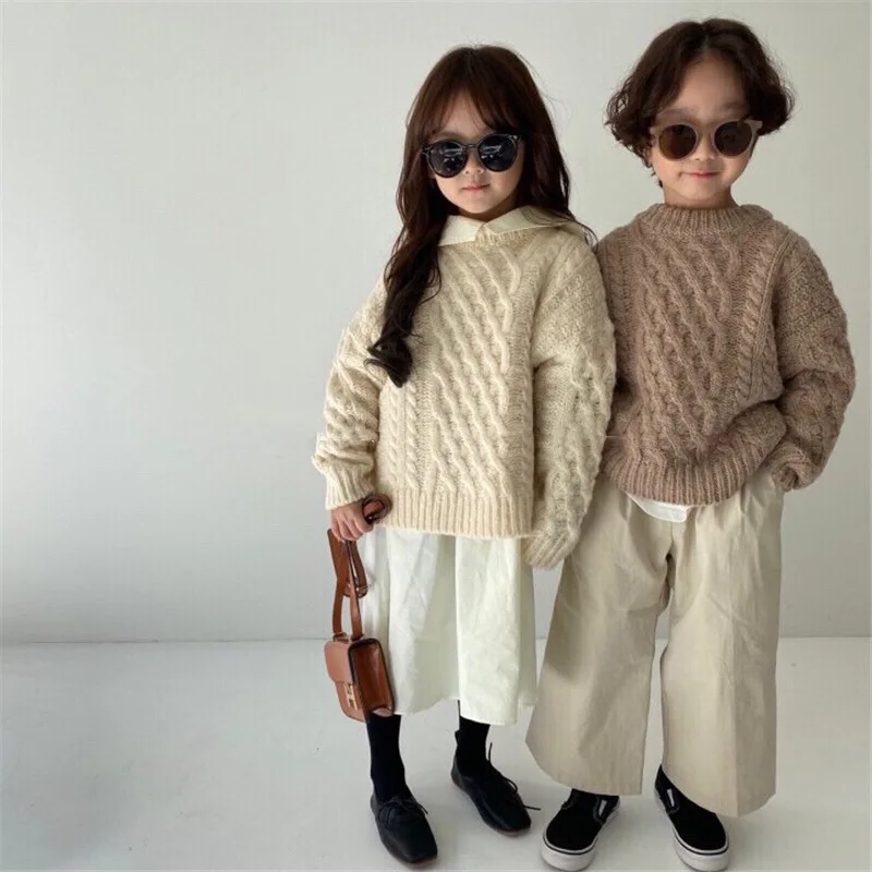 Sweater O-neck Collar Full Sleeve Regular Cotton Casual Simple Plain Comfortable Thick Spring Autumn Unisex Clothes children
Sweater O-neck Collar Full Sleeve Regular Cotton Casual Simple Plain Comfortable Thick Spring Autumn Unisex Clothes children