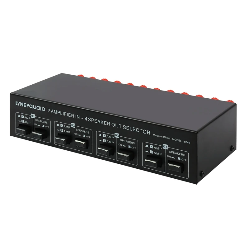 2 Input 4 Output Power Amplifier and Speaker Switcher Speaker Switch Splitter Comparator Without Loss of Sound Quality
2 Input 4 Output Power Amplifier and Speaker Switcher Speaker Switch Splitter Comparator Without Loss of Sound Quality