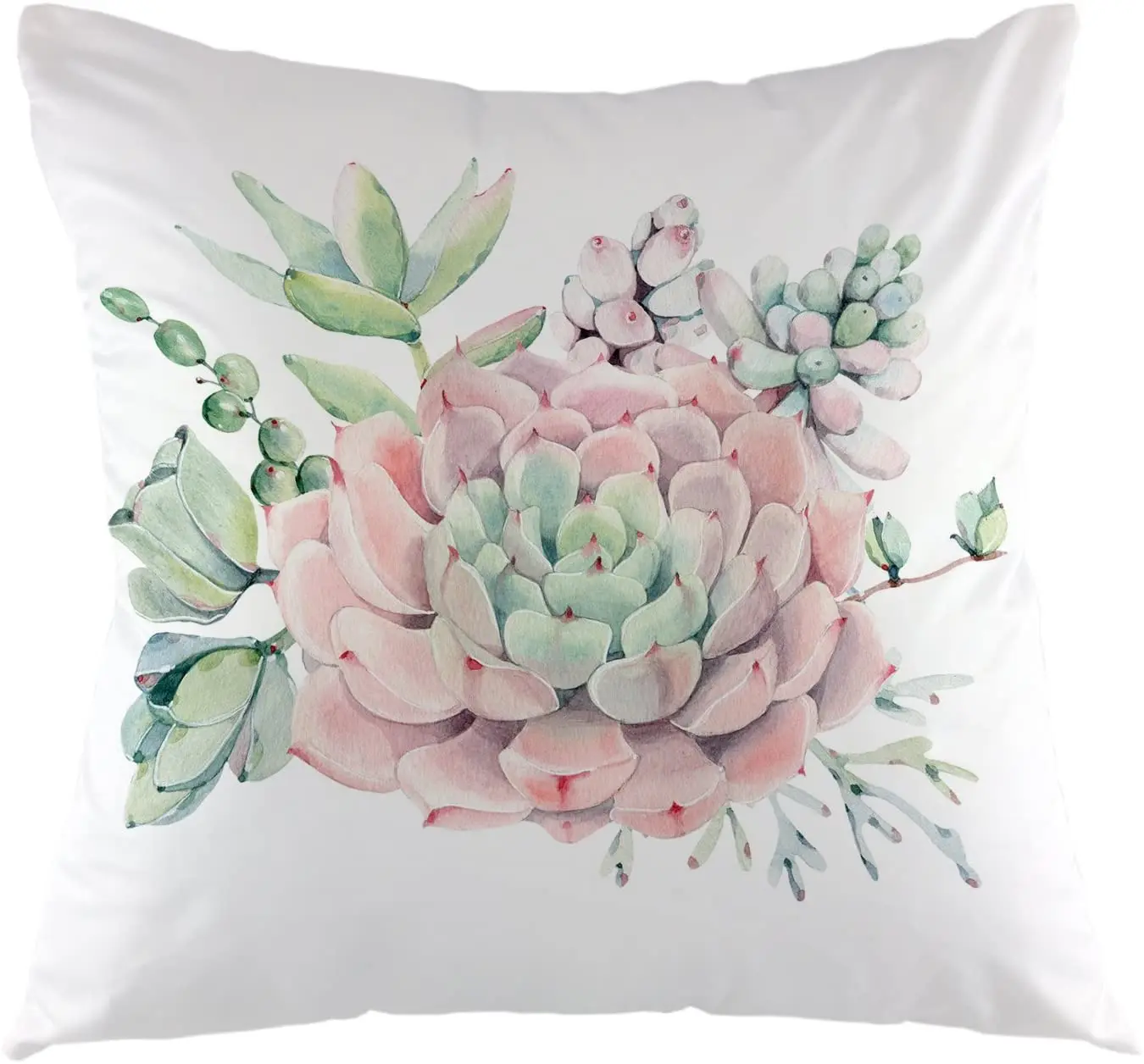 oFloral Flower Decorative Throw Pillow Cover Plant Leaves Pillow Case Square Cushion Cover 18"X18" Pink Green
oFloral Flower Decorative Throw Pillow Cover Plant Leaves Pillow Case Square Cushion Cover 18"X18" Pink Green