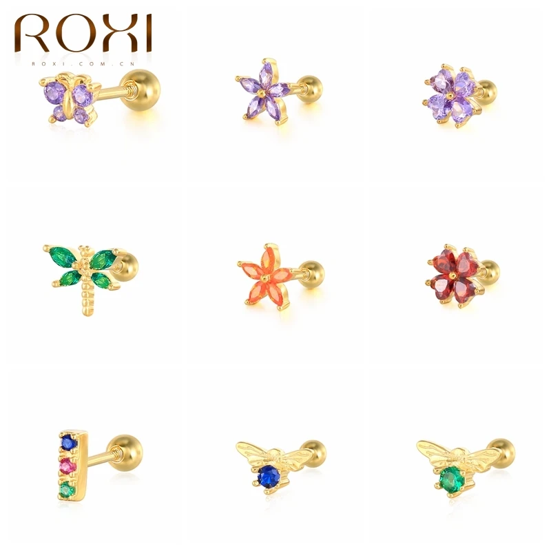 ROXI 2021 Trend Ins Style Women's Small Earrings 925 Sterling Silver Jewelry Ear Piercing Screw Stud Earring Jewelry Multi Style
ROXI 2021 Trend Ins Style Women's Small Earrings 925 Sterling Silver Jewelry Ear Piercing Screw Stud Earring Jewelry Multi Style