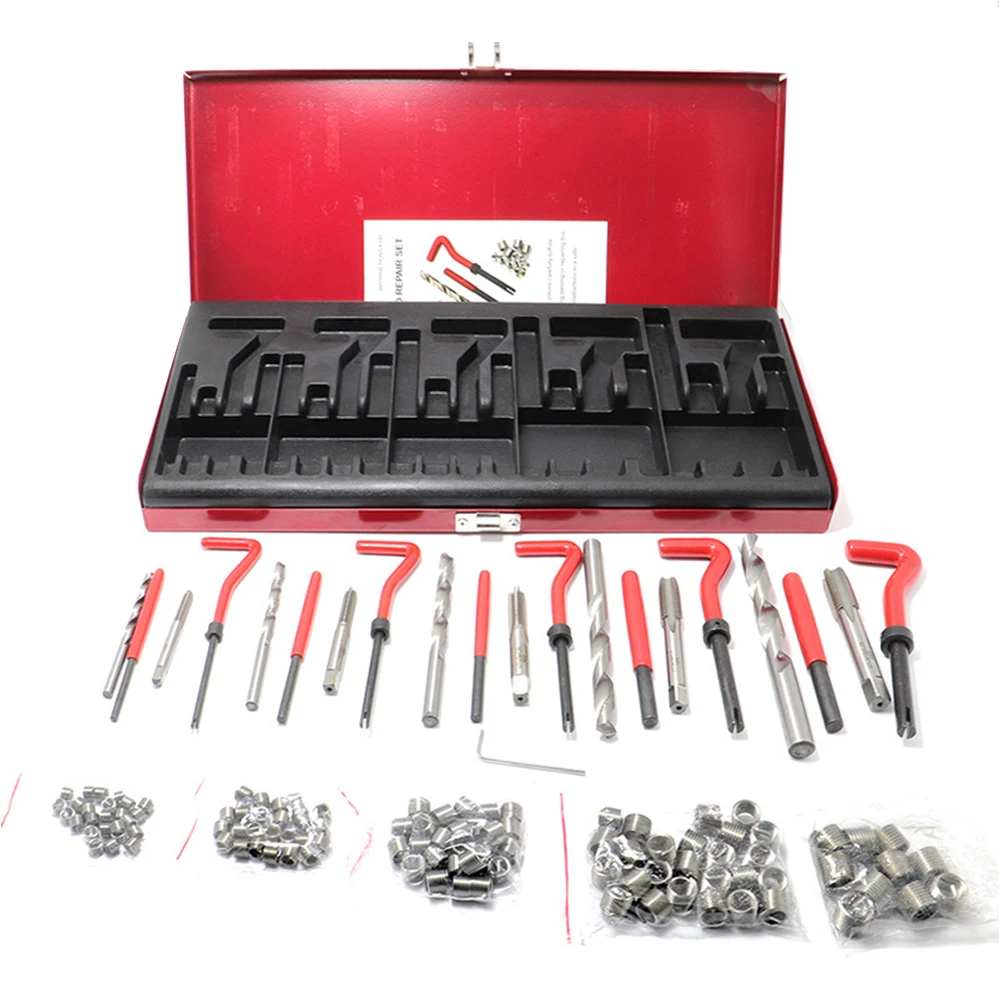 131pcs Engine Block Thread Repair Tool Kit M5/M6/M8/M10/M12 Restoring Damaged Professional Car repair tools Coarse Crowbar
131pcs Engine Block Thread Repair Tool Kit M5/M6/M8/M10/M12 Restoring Damaged Professional Car repair tools Coarse Crowbar