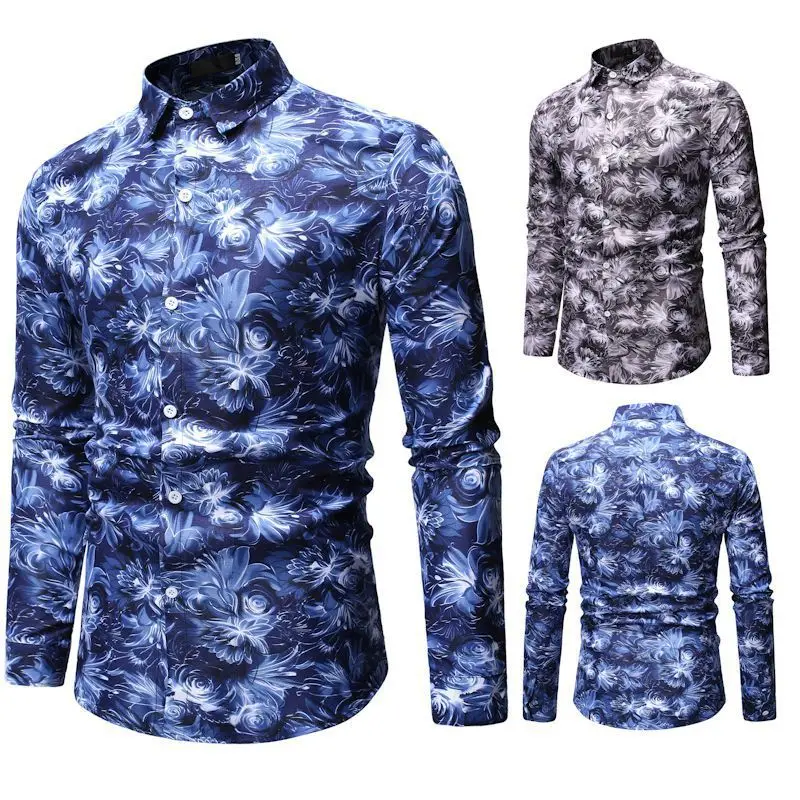 2020 Printed Man Classic Men Casual Shirts Fashion Long Sleeve Brand Clothing dance club Dress Shirt Breathable dropshipping
2020 Printed Man Classic Men Casual Shirts Fashion Long Sleeve Brand Clothing dance club Dress Shirt Breathable dropshipping