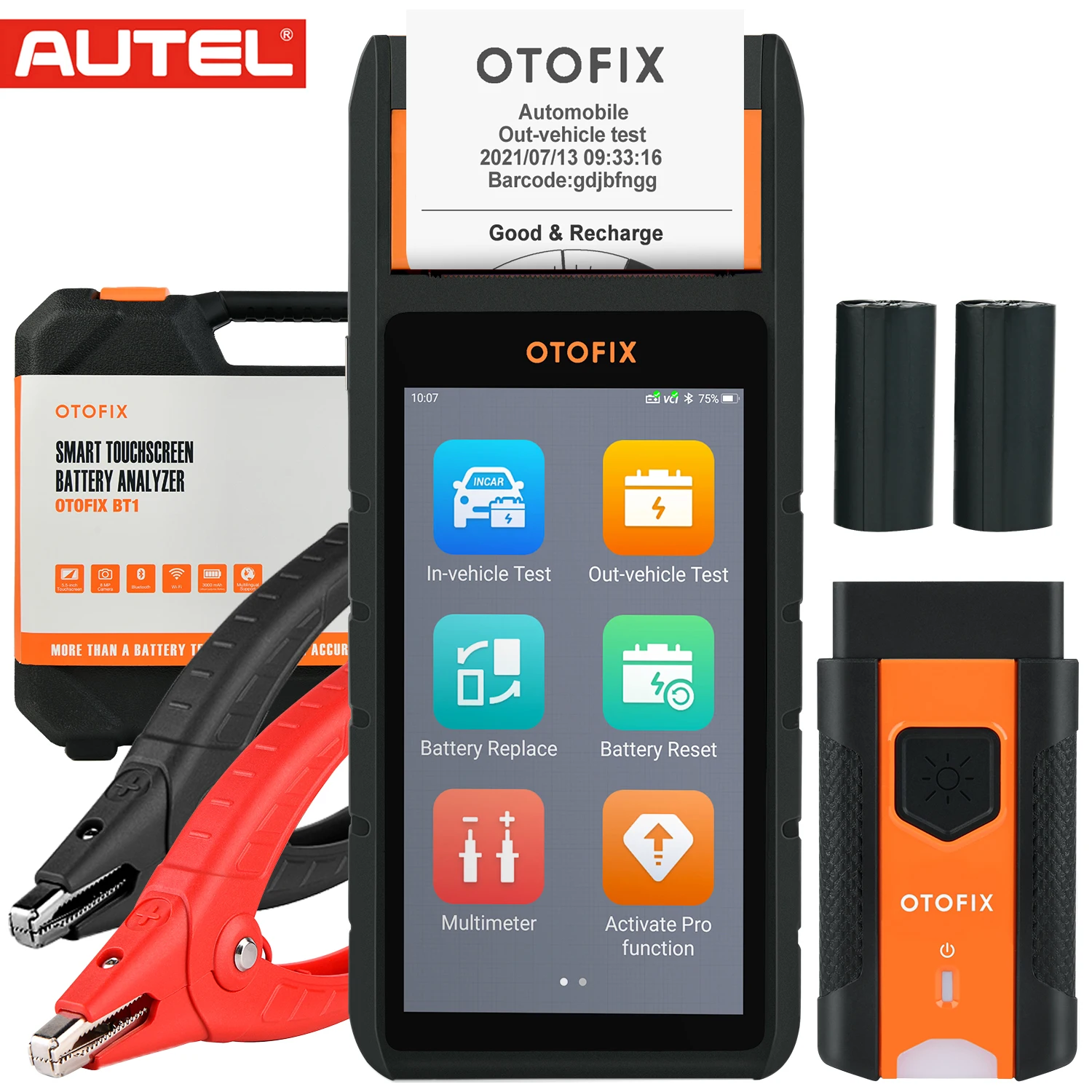 Профессиональный анализатор батареи AUTEL OTOFIX BT1, полный диагностический инструмент системы с BMS Reset, без IP-ограничений, обновленный BT608
Профессиональный анализатор батареи AUTEL OTOFIX BT1, полный диагностический инструмент системы с BMS Reset, без IP-ограничений, обновленный BT608