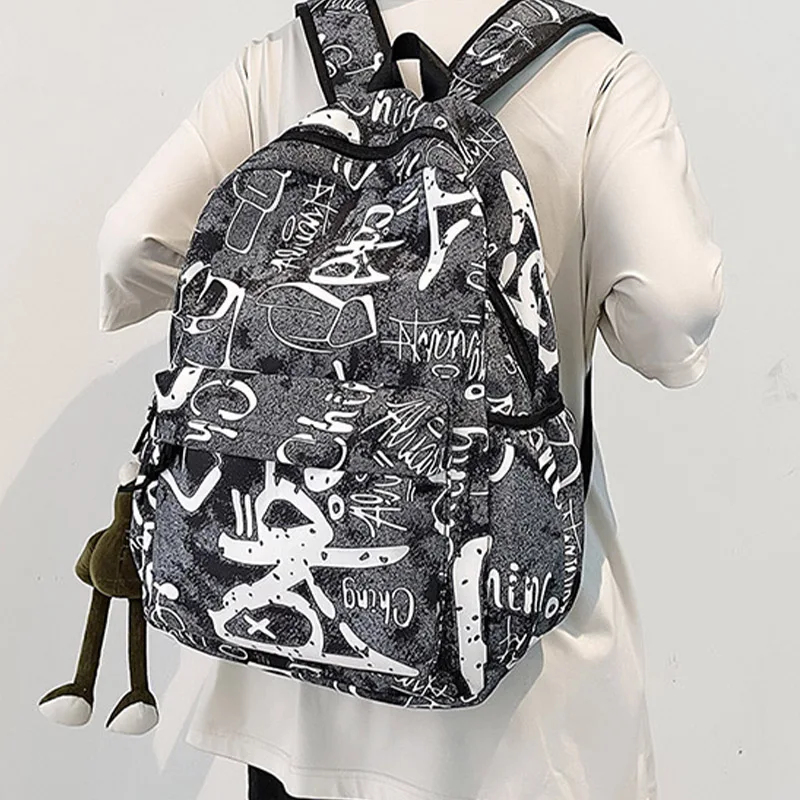 Letter Pattern Backpack for Women Anti Theft Bagpack Teenagers Girls Nylon Bookbag Fashion Ladies Backpack Casual Female Mochila
Letter Pattern Backpack for Women Anti Theft Bagpack Teenagers Girls Nylon Bookbag Fashion Ladies Backpack Casual Female Mochila