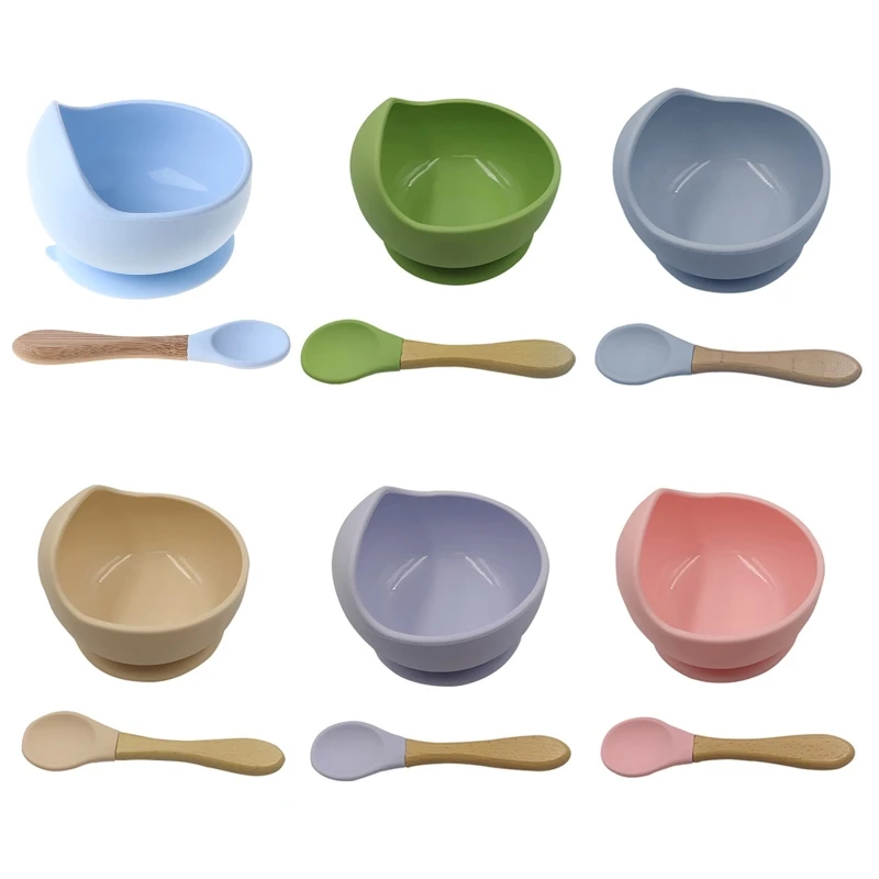 2 Pcs BPA Free Silicone Waterproof Baby Suction Cup Base Bowl Training Spoon Set Non-Slip Learning Feeding Tableware Kids Sucker
2 Pcs BPA Free Silicone Waterproof Baby Suction Cup Base Bowl Training Spoon Set Non-Slip Learning Feeding Tableware Kids Sucker