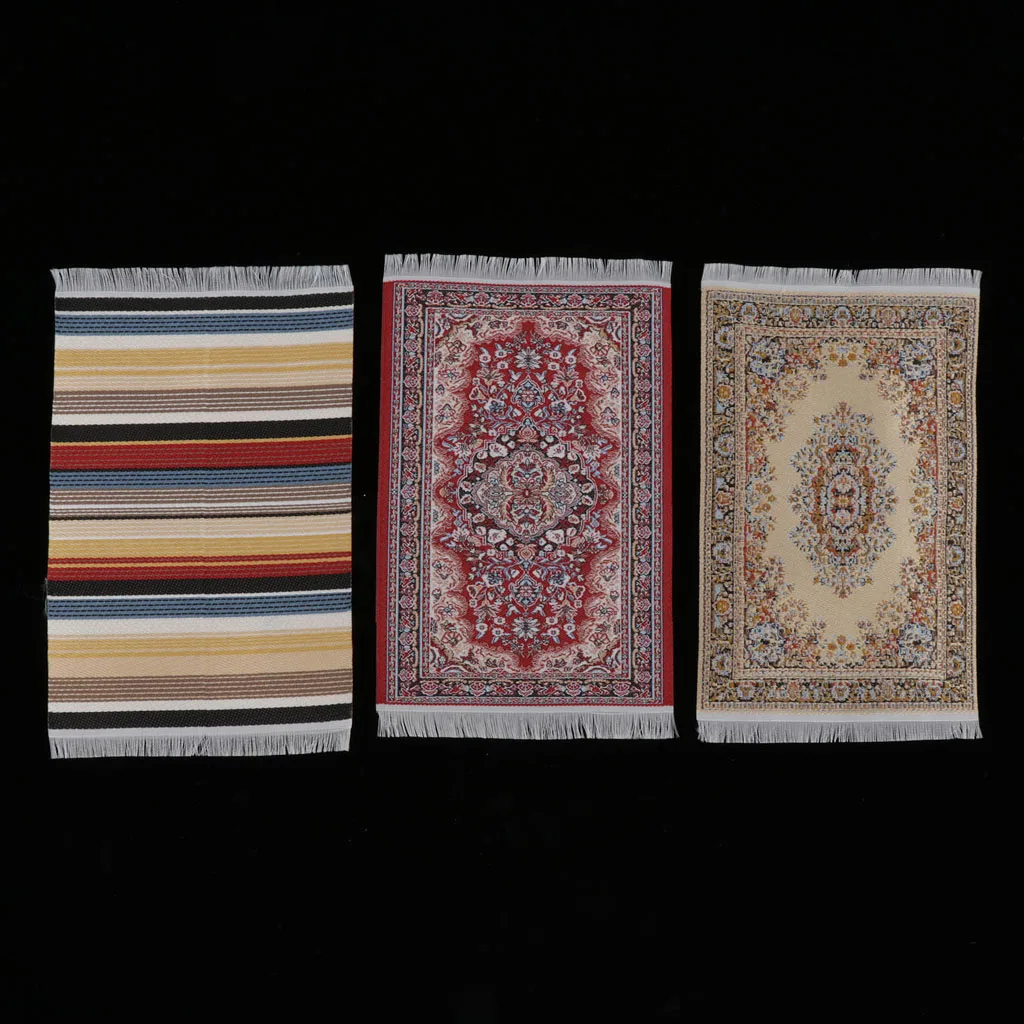 3pcs 1/12 Vintage Turkish Style Carpet Area Rug Dolls House Room Garden Life Scenes Decoration, Birthday/ Christmas Gift
3pcs 1/12 Vintage Turkish Style Carpet Area Rug Dolls House Room Garden Life Scenes Decoration, Birthday/ Christmas Gift