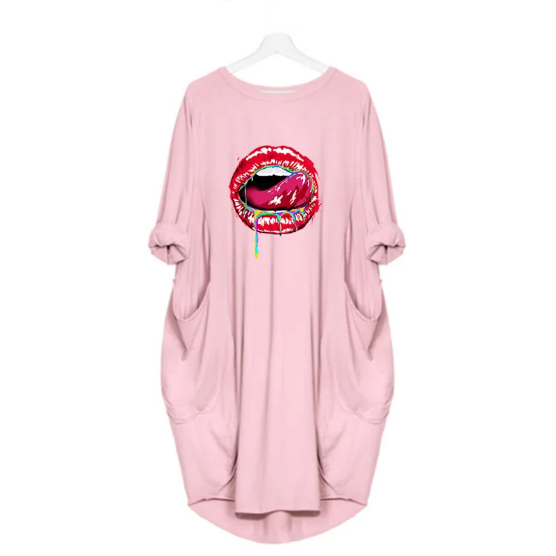Plus Size 5Xl Vintage Korean Dress Red Lips Print Long Sleeve o Neck Casual Thin Lady Vestidos Woman Dresses Harajuku Streetwear
Plus Size 5Xl Vintage Korean Dress Red Lips Print Long Sleeve o Neck Casual Thin Lady Vestidos Woman Dresses Harajuku Streetwear