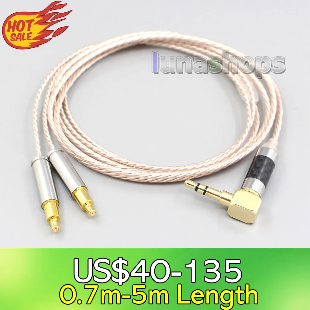 

LN006892 Hi-Res Brown XLR 3.5mm 2.5mm 4.4mm Earphone Cable For Audio Technica ATH-ADX5000 MSR7b 770 990H ESW950 SR9 ES750 ESW990