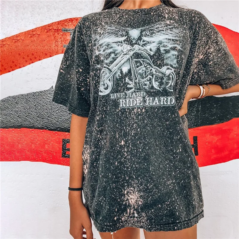 Motorcycles Black Print Woman Tshirts O Neck Short Sleeve Casual Fashion Tshirt Tops Summer Nice Streetwear Women Fashion Tops
Motorcycles Black Print Woman Tshirts O Neck Short Sleeve Casual Fashion Tshirt Tops Summer Nice Streetwear Women Fashion Tops