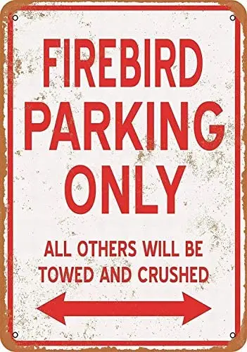 Firebird Parking Only Retro Street Sign Household Metal Tin Sign Bar Cafe Car Motorcycle Garage Decoration Supplies12 X 8 Inch
Firebird Parking Only Retro Street Sign Household Metal Tin Sign Bar Cafe Car Motorcycle Garage Decoration Supplies12 X 8 Inch