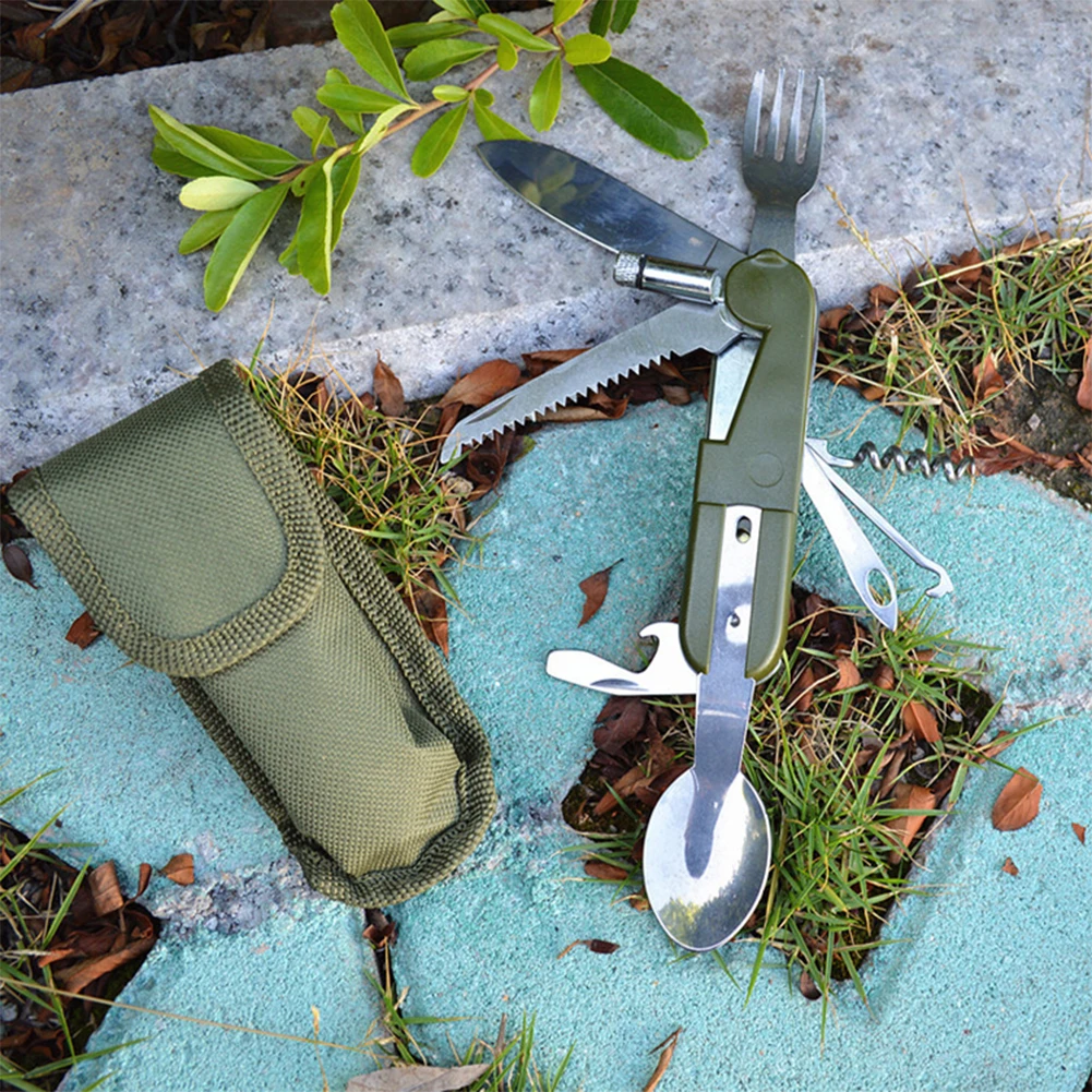 9 In1 Outdoor Tableware Folding Fork Spoon Stainless Steel Multi-Function Corkscrew Travel Camping Hiking Picnic Accessories
9 In1 Outdoor Tableware Folding Fork Spoon Stainless Steel Multi-Function Corkscrew Travel Camping Hiking Picnic Accessories