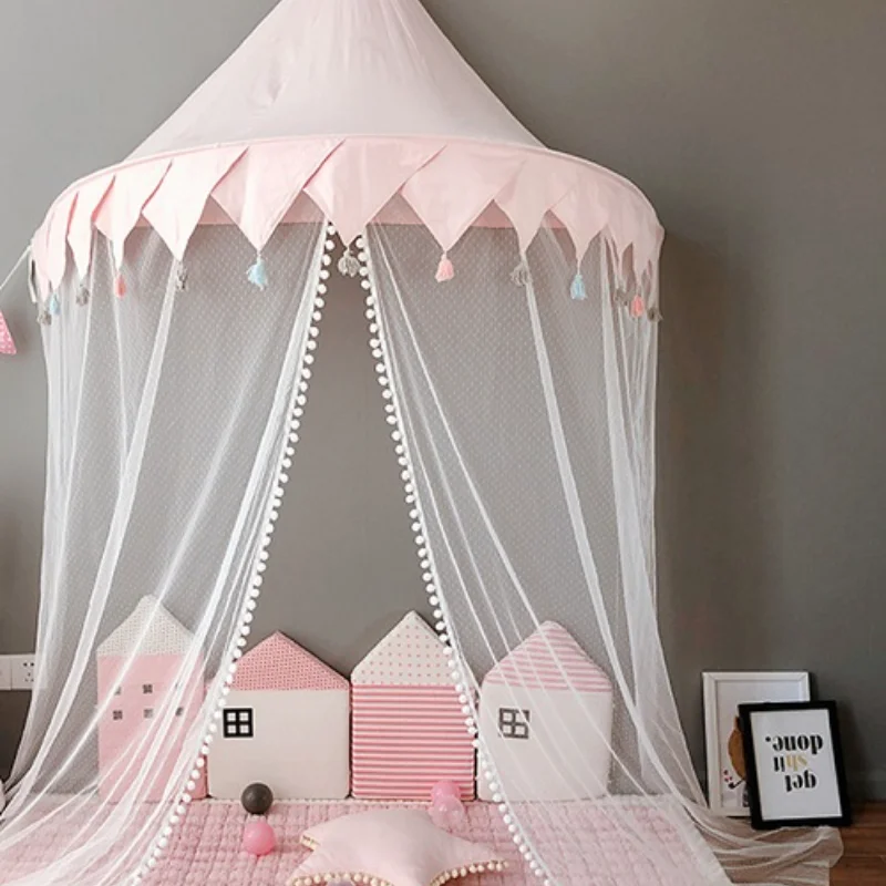 Kids Teepee Tents Children Play House Castle Cotton Foldable Tent Canopy Bed Curtain Baby Crib Netting Girls Boy Room Decoration
Kids Teepee Tents Children Play House Castle Cotton Foldable Tent Canopy Bed Curtain Baby Crib Netting Girls Boy Room Decoration