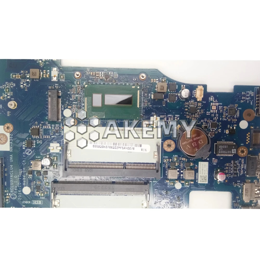 AKEMY NM-A362 Laptop motherboard for Lenovo G50-80 original mainboard I7-5500U
AKEMY NM-A362 Laptop motherboard for Lenovo G50-80 original mainboard I7-5500U