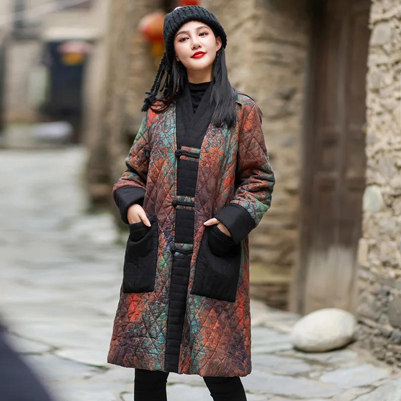 Зимняя этническая одежда, женское хлопковое пальто Hanfu, улучшенное длинное теплоизоляционное Стеганое пальто, женское уникальное пальто
Зимняя этническая одежда, женское хлопковое пальто Hanfu, улучшенное длинное теплоизоляционное Стеганое пальто, женское уникальное пальто