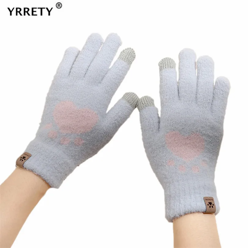 YRRETY Knitted Gloves Winter Warm Thick Touched Screen Solid Cashmere Wool Skiing Elastic Full Finger Cycling Driving Mittens
YRRETY Knitted Gloves Winter Warm Thick Touched Screen Solid Cashmere Wool Skiing Elastic Full Finger Cycling Driving Mittens