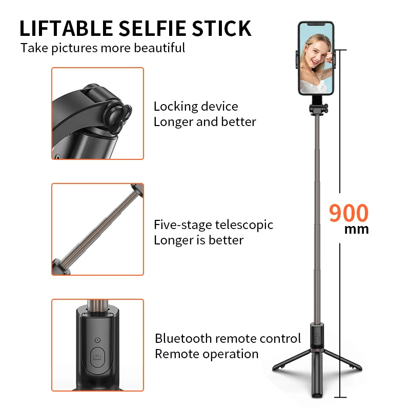 Bluetooth Handheld Gimbal Stabilizer Mobile Phone Selfie Stick Holder Adjustable Selfie Tripod For smartphone iPhone/Huawei
Bluetooth Handheld Gimbal Stabilizer Mobile Phone Selfie Stick Holder Adjustable Selfie Tripod For smartphone iPhone/Huawei