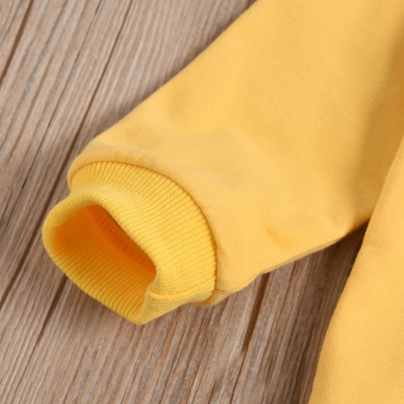 Spring Baby Clothes Set Children Cute Girl Sweater Sunflower Print Pullover Cloth Set Three-piece Outfits Clothing Yellow 
Spring Baby Clothes Set Children Cute Girl Sweater Sunflower Print Pullover Cloth Set Three-piece Outfits Clothing Yellow