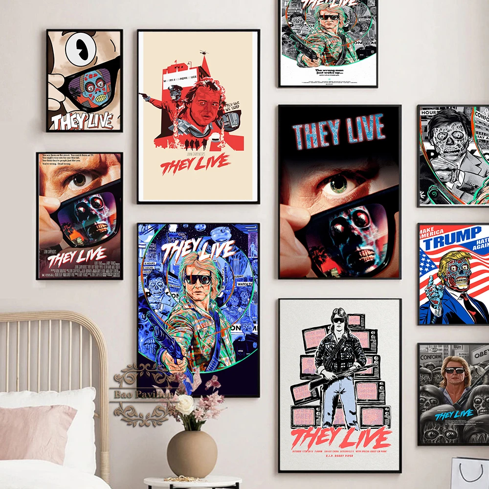 They Live Vintage Art Prints Movie Poster Classic Zombie Illustration Canvas Painting Cartoon Abstract Wall Picture Home Decor
They Live Vintage Art Prints Movie Poster Classic Zombie Illustration Canvas Painting Cartoon Abstract Wall Picture Home Decor