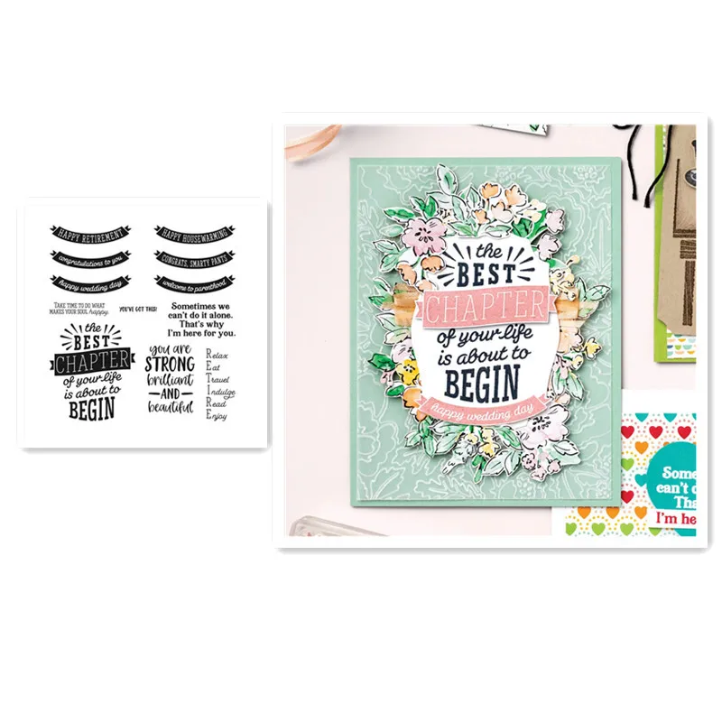English Clear Stamps For DIY Scrapbooking Photo Album Card Decoration Craft Embossing Template New Arrival No Metal Cutting Dies
English Clear Stamps For DIY Scrapbooking Photo Album Card Decoration Craft Embossing Template New Arrival No Metal Cutting Dies