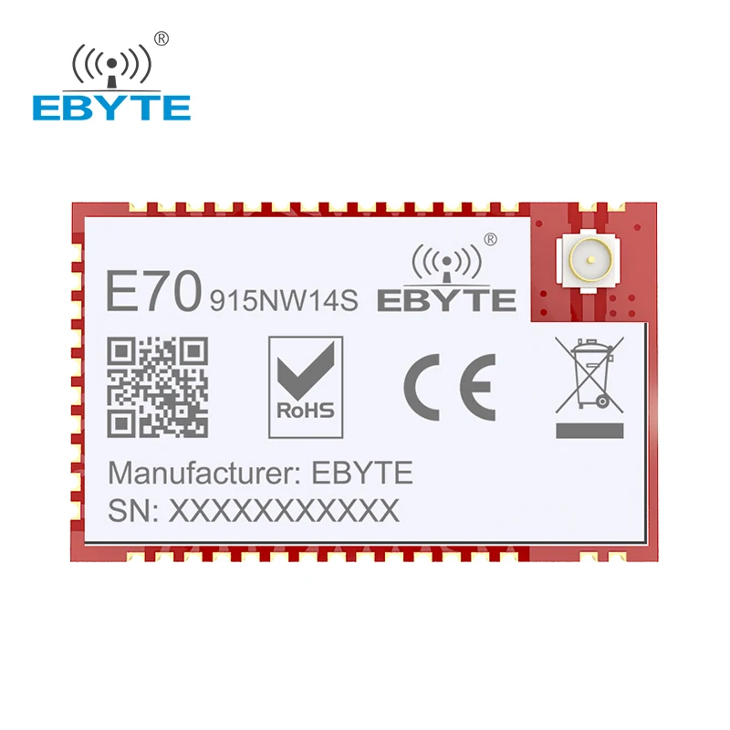 Star Network Wireless Module UART IOT 200 Nodes E70-915NW14S 915MHz 14dBm Long Range 2.5km Wireless Transmitter Rf Module
Star Network Wireless Module UART IOT 200 Nodes E70-915NW14S 915MHz 14dBm Long Range 2.5km Wireless Transmitter Rf Module