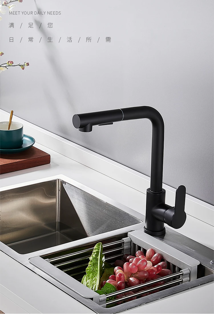 Diverter Wash Kitchen Faucet Extender Knobs Sink Kitchen Faucet Black Mixer Tap Waterfall Robinet Cuisine Chrome Faucets EA6CLT
Diverter Wash Kitchen Faucet Extender Knobs Sink Kitchen Faucet Black Mixer Tap Waterfall Robinet Cuisine Chrome Faucets EA6CLT