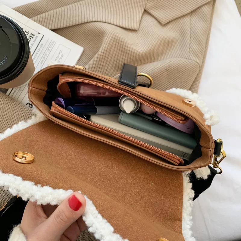 Faux Fur And PU Leather Bag Women's Bag New Saddle Bag Women Messenger Bag Armpit Bag Shoulder Bag Crossbody Bags For Lady
Faux Fur And PU Leather Bag Women's Bag New Saddle Bag Women Messenger Bag Armpit Bag Shoulder Bag Crossbody Bags For Lady
