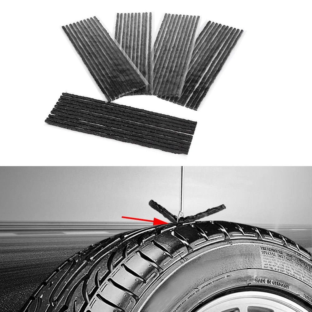 Tire Repair Rubber Strip 50pcs Black Tubeless Tyre Tire Puncture Repair Seal Rubber Strips Car Motorcycle 200*3.5mm Dropshipping
Tire Repair Rubber Strip 50pcs Black Tubeless Tyre Tire Puncture Repair Seal Rubber Strips Car Motorcycle 200*3.5mm Dropshipping