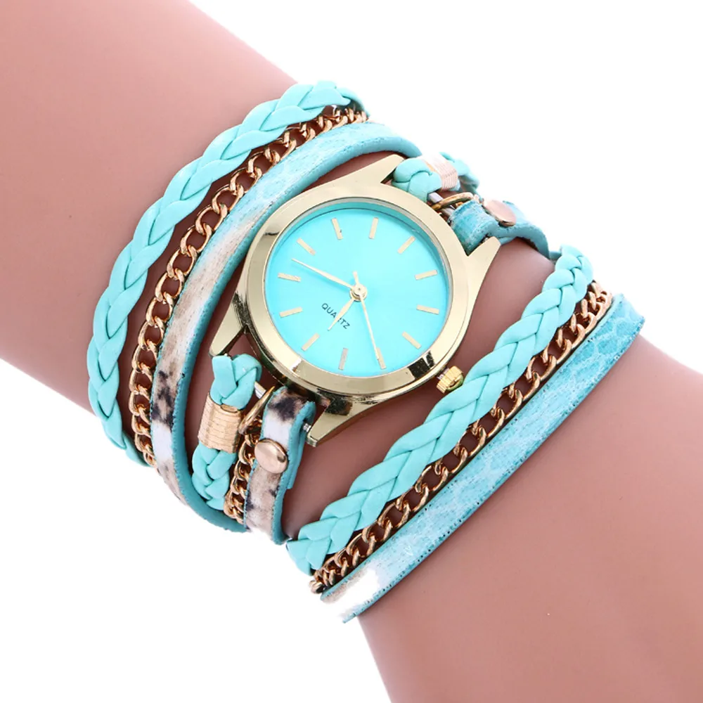 2021 New Fashion Bohemian Style Weave Leather Bracelet Lady Womans Simple Wrist Watch Reloj Mujer
2021 New Fashion Bohemian Style Weave Leather Bracelet Lady Womans Simple Wrist Watch Reloj Mujer