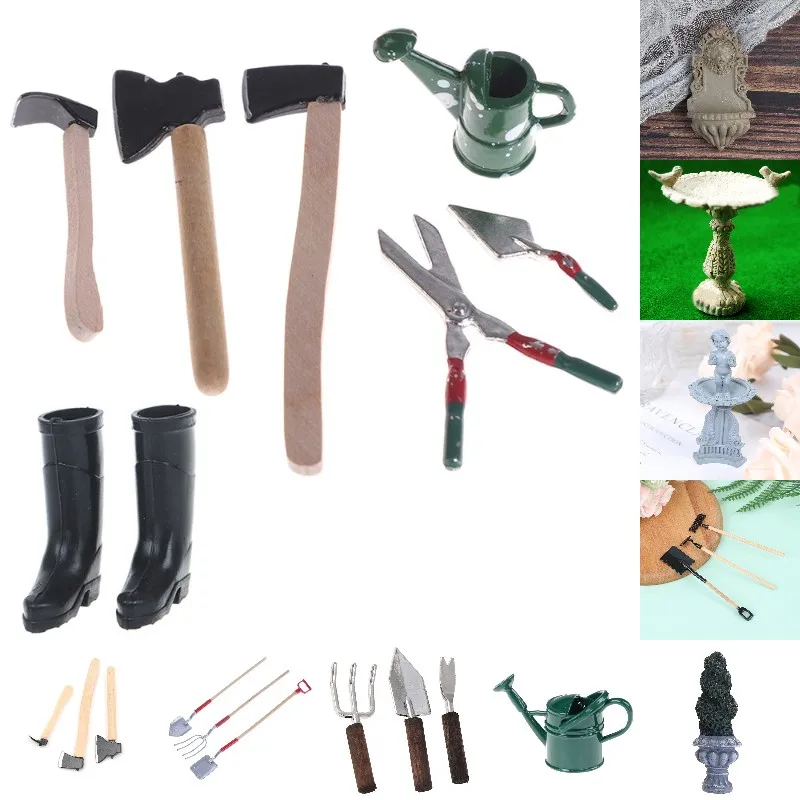 Hot! 1:12 Dollhouse Mini Garden Tool Watering Can Scissors Axes Shoes Rake Garden Pool Doll Decor Accessories
Hot! 1:12 Dollhouse Mini Garden Tool Watering Can Scissors Axes Shoes Rake Garden Pool Doll Decor Accessories