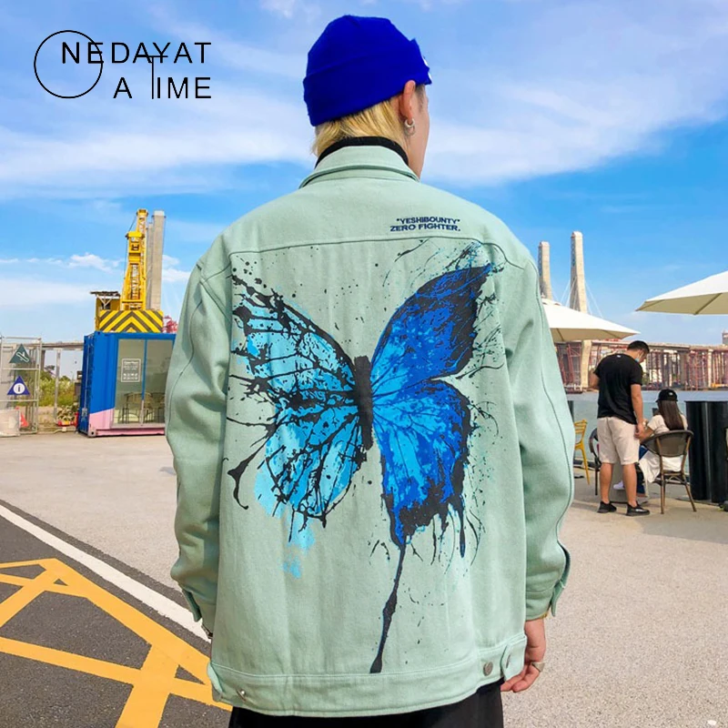 NEDAYATATIME Fashion Splash-Ink Butterfly Print Denim Jacket Loose Couple's Jacket Men Ins Autumn Style Streetwear Jeans Jacket
NEDAYATATIME Fashion Splash-Ink Butterfly Print Denim Jacket Loose Couple's Jacket Men Ins Autumn Style Streetwear Jeans Jacket