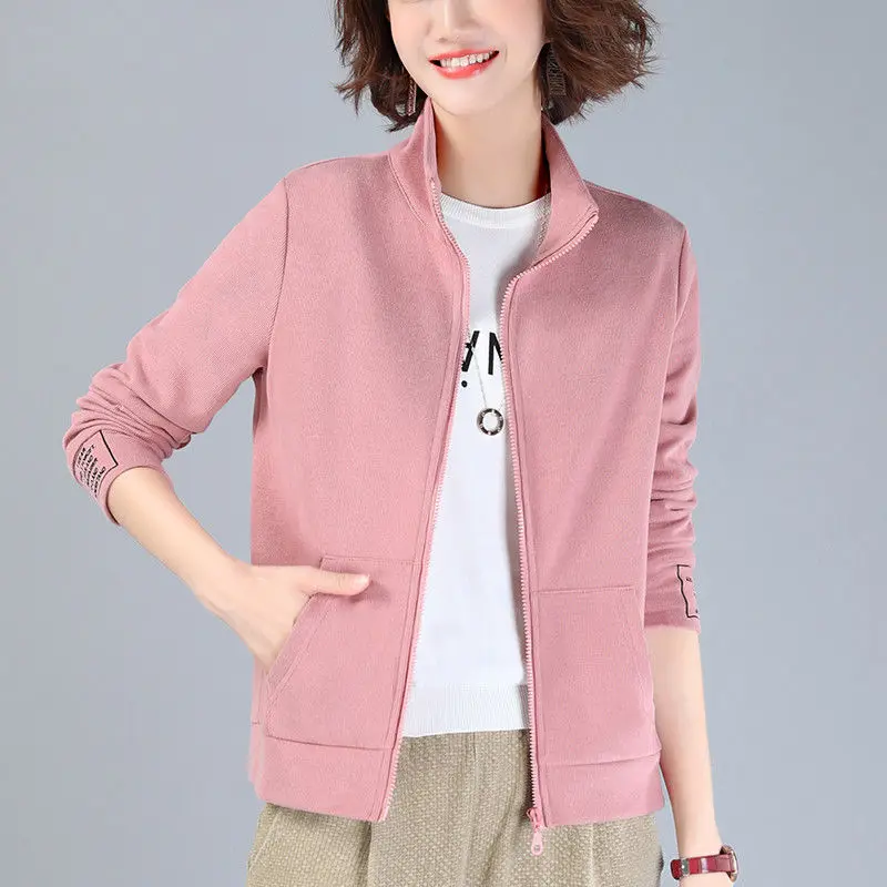 Jacket Women's Sweater Sports 2020 Spring New Slim Women's Clothing Casual Stand Collar Cardigan Zipper Top Female Coat
Jacket Women's Sweater Sports 2020 Spring New Slim Women's Clothing Casual Stand Collar Cardigan Zipper Top Female Coat