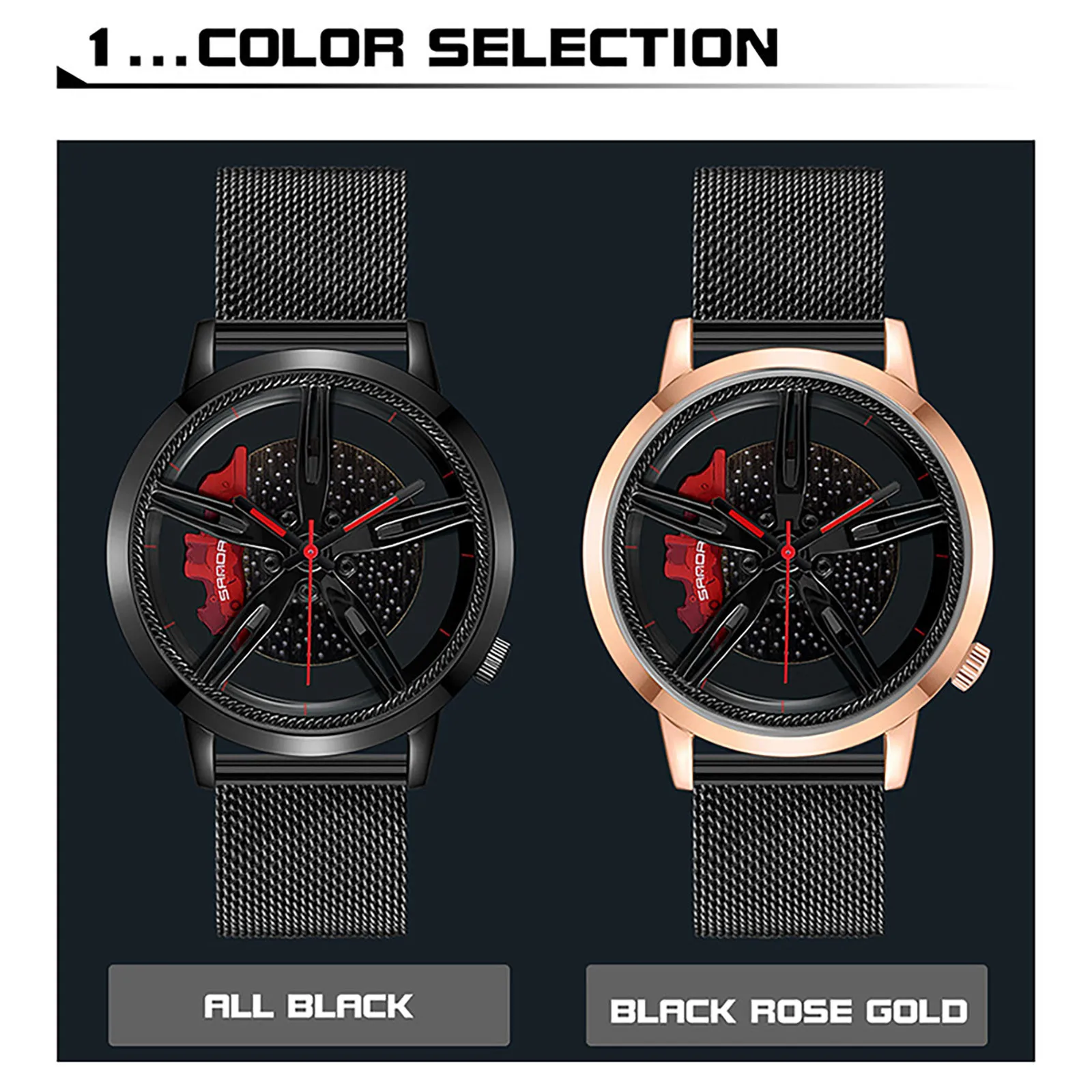 Men's Watch Double Security Buckle Mesh Belt Sports Car Series Men's Relojes Wheel Personality Creative Relogio Masculino New
Men's Watch Double Security Buckle Mesh Belt Sports Car Series Men's Relojes Wheel Personality Creative Relogio Masculino New