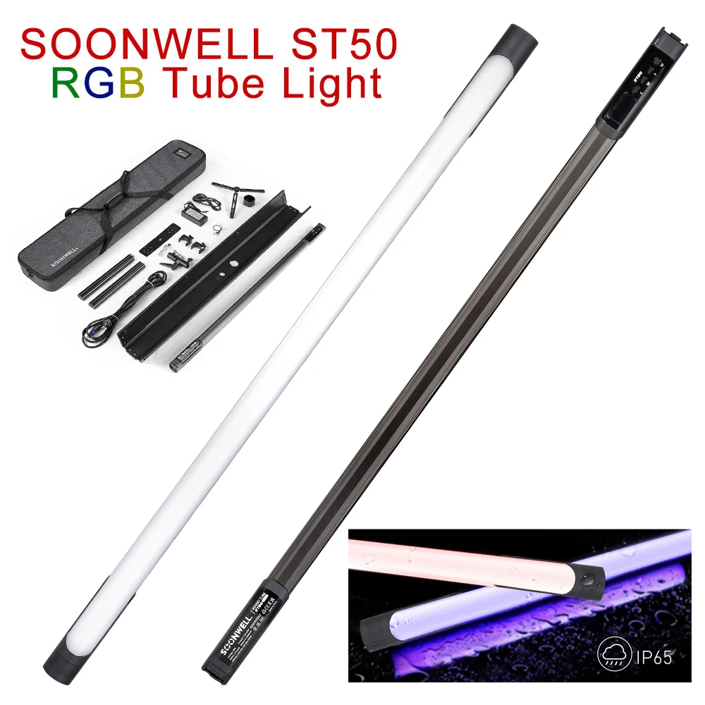 SOONWELL ST50 RGB Tube Light 115cm Handheld Stick Soft LED Fill light Pavotube Waterproof Video Studio Photography Lighting
SOONWELL ST50 RGB Tube Light 115cm Handheld Stick Soft LED Fill light Pavotube Waterproof Video Studio Photography Lighting