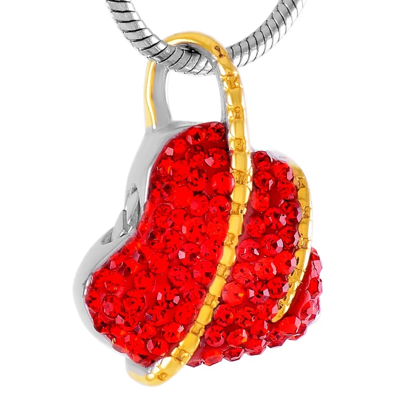 IJD8359 Stainless Steel Multi-colored Red Crystal Heart Memorial Urn Jewelry To Hold Cremated Ashes 
IJD8359 Stainless Steel Multi-colored Red Crystal Heart Memorial Urn Jewelry To Hold Cremated Ashes