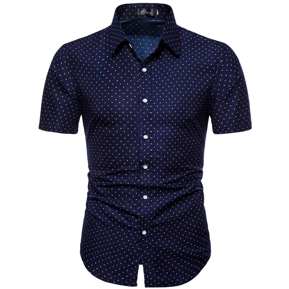 4XL Plus Size Men Casual Shirt Fashion Printing Lapel Short Sleeved Home Leisure Travel Single Breasted Blue Shirts
4XL Plus Size Men Casual Shirt Fashion Printing Lapel Short Sleeved Home Leisure Travel Single Breasted Blue Shirts