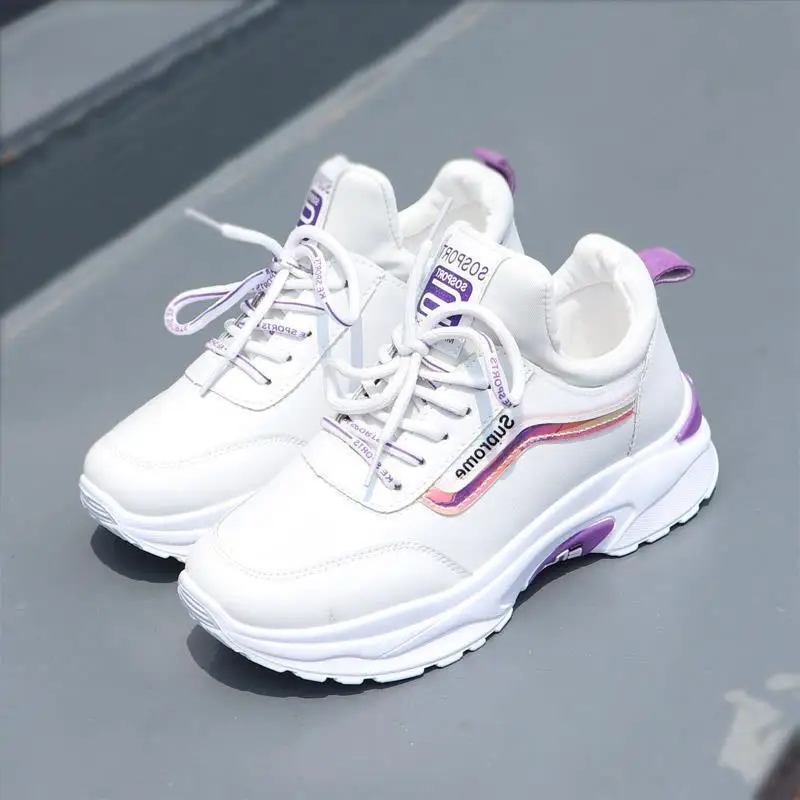 2021 Spring and Autumn women's sequined white shoes breathable increased flat bottom running sneakers
2021 Spring and Autumn women's sequined white shoes breathable increased flat bottom running sneakers