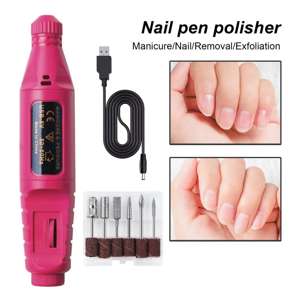 1Set Electric Nail Polisher Beautiful Nail Care Electric Files High-speed Rotation Good Grip Manicure Pen Polisher
1Set Electric Nail Polisher Beautiful Nail Care Electric Files High-speed Rotation Good Grip Manicure Pen Polisher