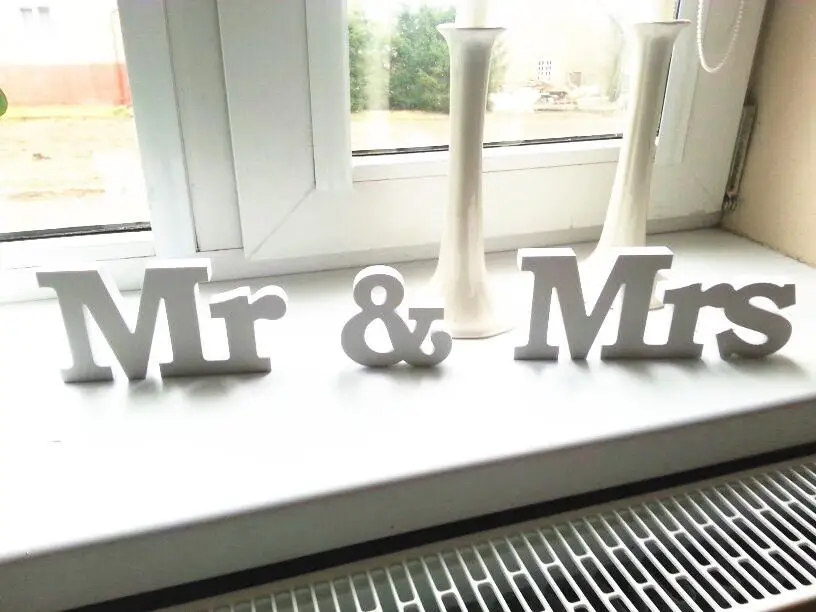 Hot Wedding Reception Sign Solid Wooden Letters Mr & Mrs Table Centrepiece Decor Wedding Decoration White Wedding Sign Top Table
Hot Wedding Reception Sign Solid Wooden Letters Mr & Mrs Table Centrepiece Decor Wedding Decoration White Wedding Sign Top Table