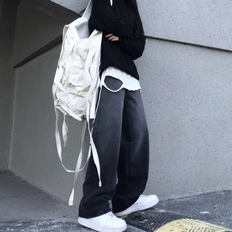 Denim for Women 2021 Spring New Slimming Loose Gradient Color Wide Straight Leg Dad Jeans Pants Fashion 
Denim for Women 2021 Spring New Slimming Loose Gradient Color Wide Straight Leg Dad Jeans Pants Fashion