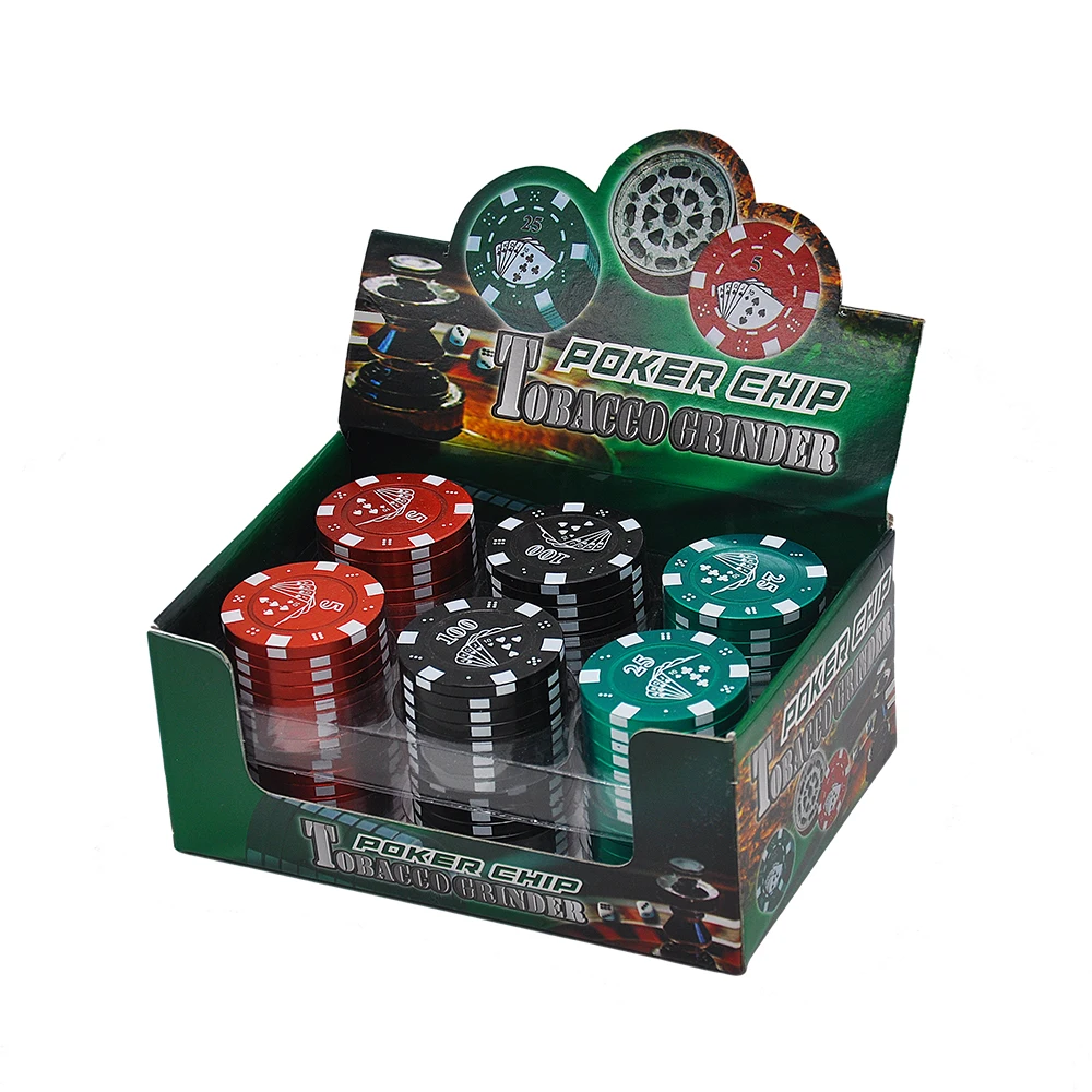 42mm 3-Layer Metal Zinc Alloy Tobacco Herb Grinder Poker Creativity Chip Style Smoking Weed Crusher Cigarette Accessories
42mm 3-Layer Metal Zinc Alloy Tobacco Herb Grinder Poker Creativity Chip Style Smoking Weed Crusher Cigarette Accessories
