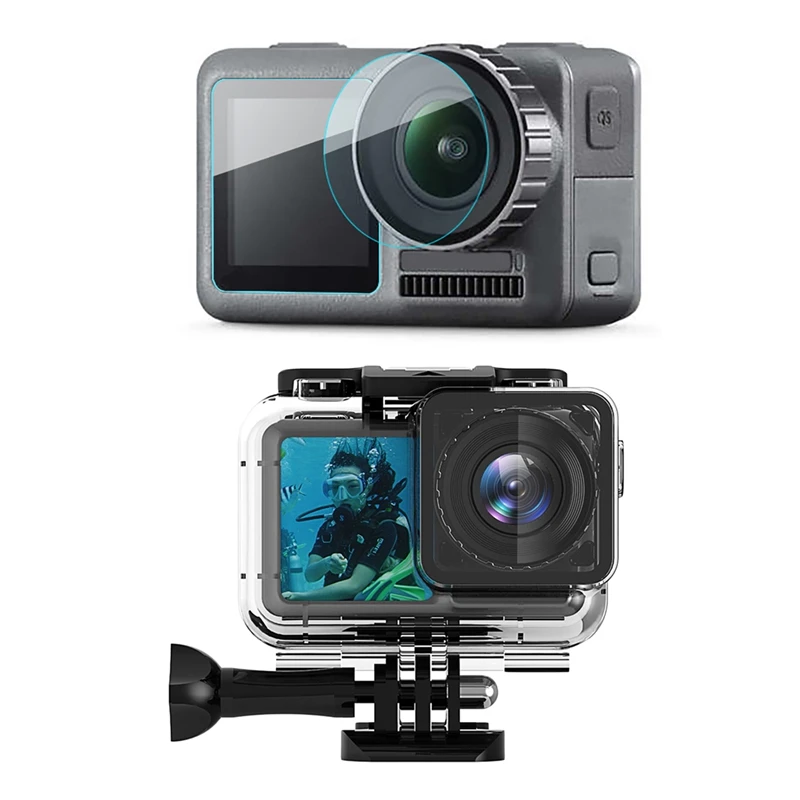1pcs 61 Meters Waterproof Case Housing Case Diving Protective Housing Underwater Shell & 3pcs Tempered Glass Screen Protector Le
1pcs 61 Meters Waterproof Case Housing Case Diving Protective Housing Underwater Shell & 3pcs Tempered Glass Screen Protector Le