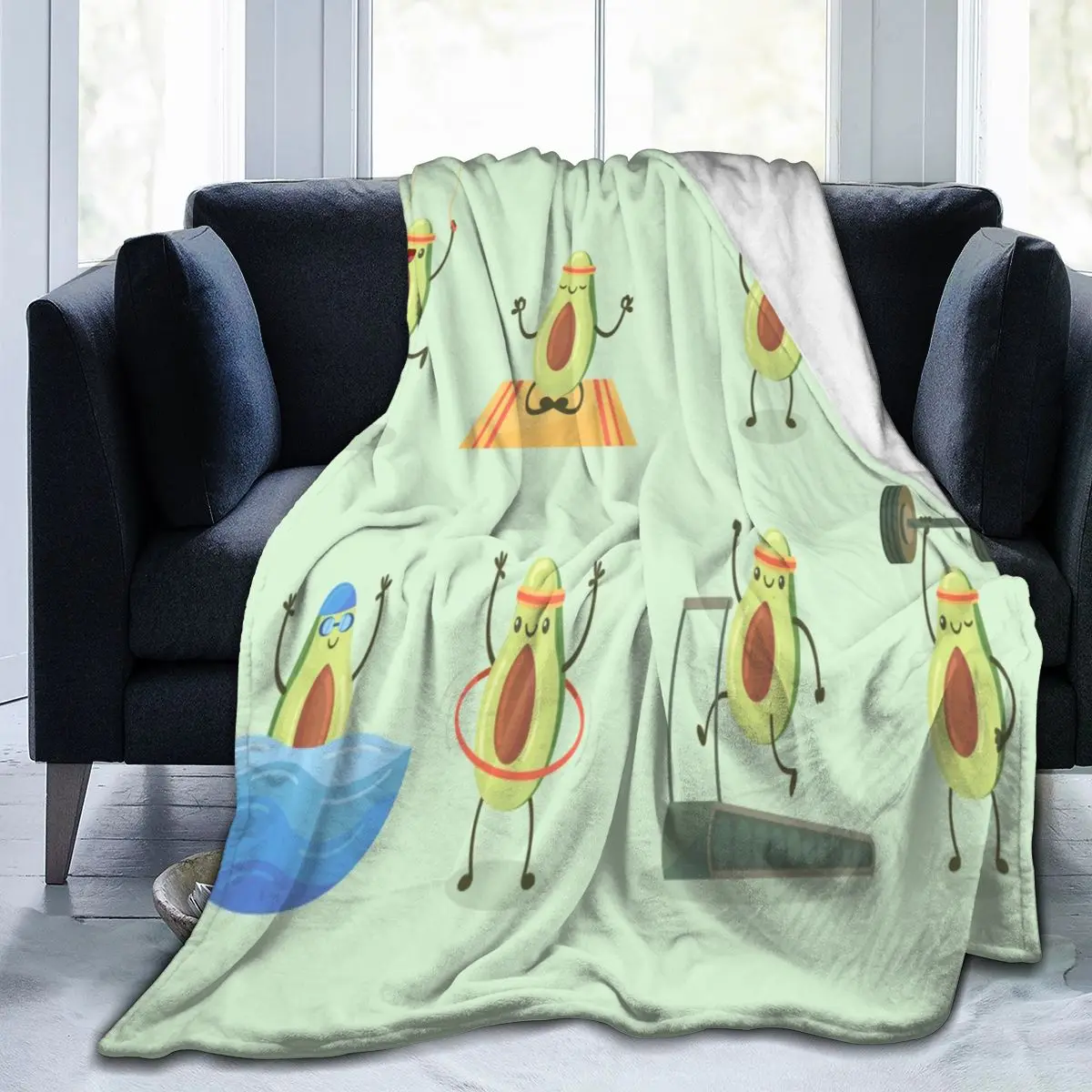 Soft Warm Fleece Blanket Cute Avocado Exercising Winter Sofa Plaid Throw 3 Size Light Thin Mechanical Wash Flannel Blankets
Soft Warm Fleece Blanket Cute Avocado Exercising Winter Sofa Plaid Throw 3 Size Light Thin Mechanical Wash Flannel Blankets
