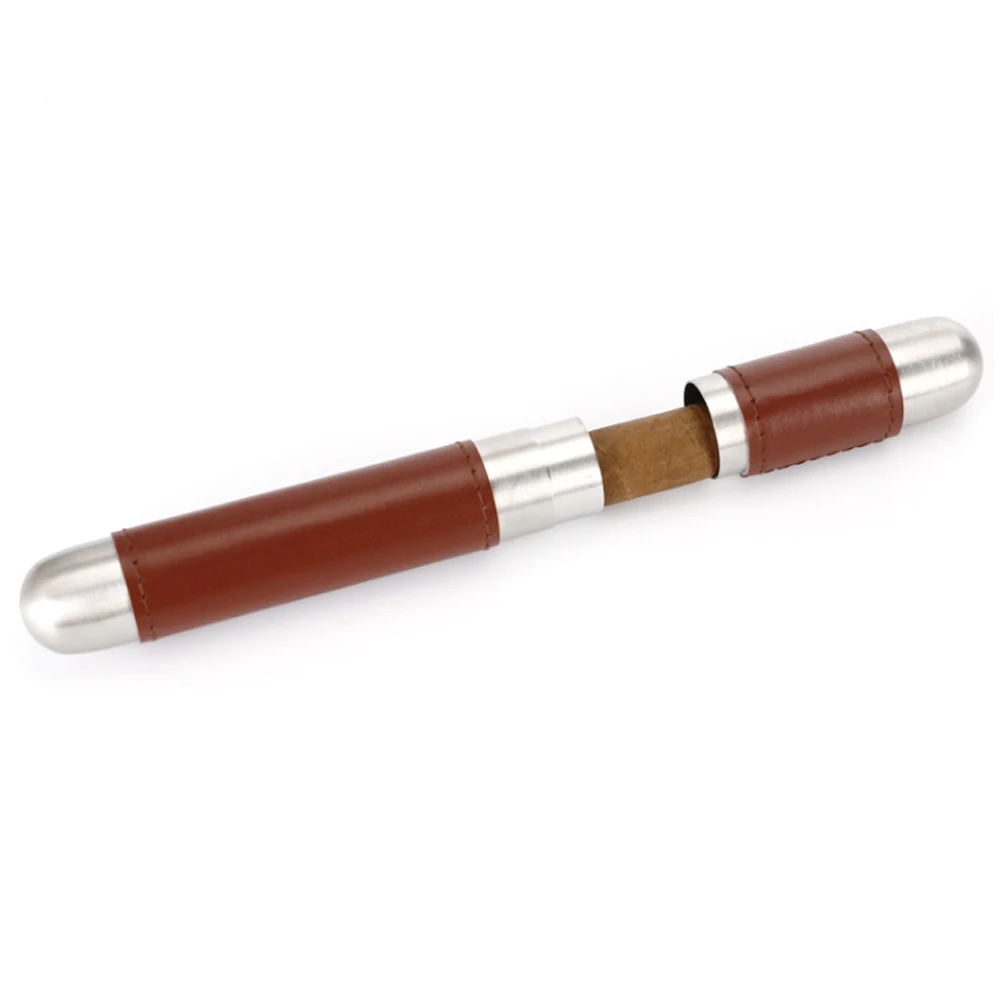 5pcs/lot Leather Stainless Steel Cigar Travel Tube Case Holder Cigars Cutter Seal Storage Box Smoke Smoking Cigarette Accessorie
5pcs/lot Leather Stainless Steel Cigar Travel Tube Case Holder Cigars Cutter Seal Storage Box Smoke Smoking Cigarette Accessorie